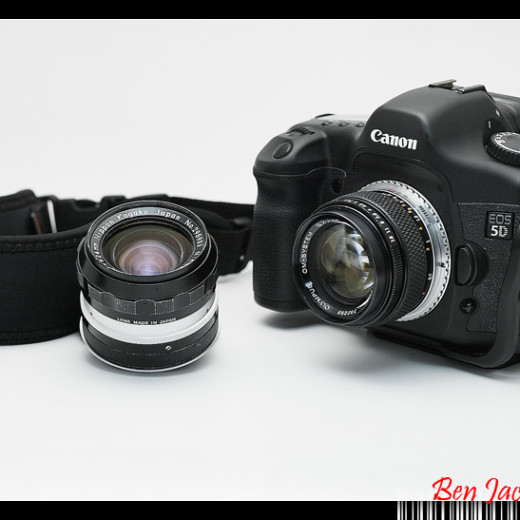 Old school lenses on my EOS!