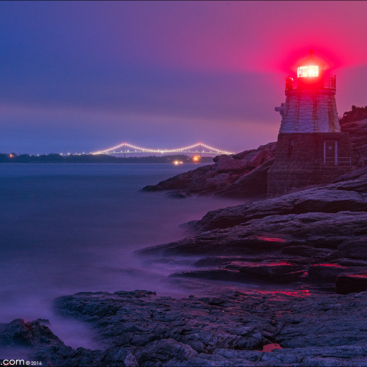 Foggy Night at Castle Hill