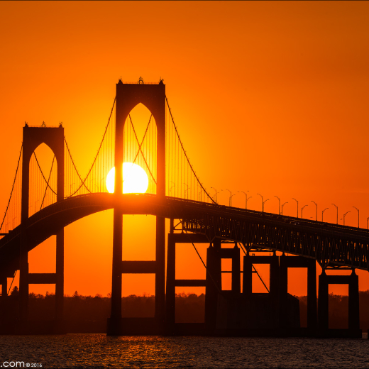 Newport Bridge Sunset