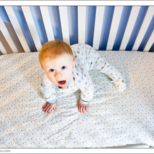 Elias in his "spaceship"!