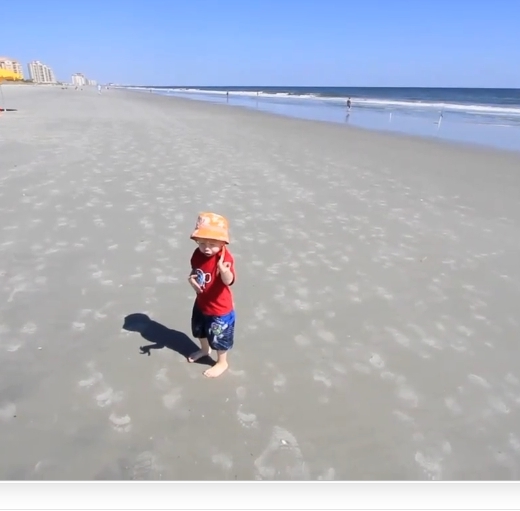 Elias on the Beach!